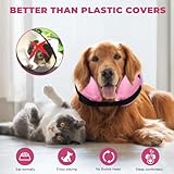 HMCEY Aufblasbare Halskrause Hund Katze,Hundekragen Leckschutz Weich,Kragen Hunde Nach Op Mit Verstellbarer Klettverschluss,Schutzkragen Hunde Halskragen Katze,Inflatable Dog Collar für Genesung