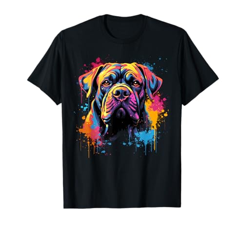 Bunte Cane Corso Hund T-Shirt