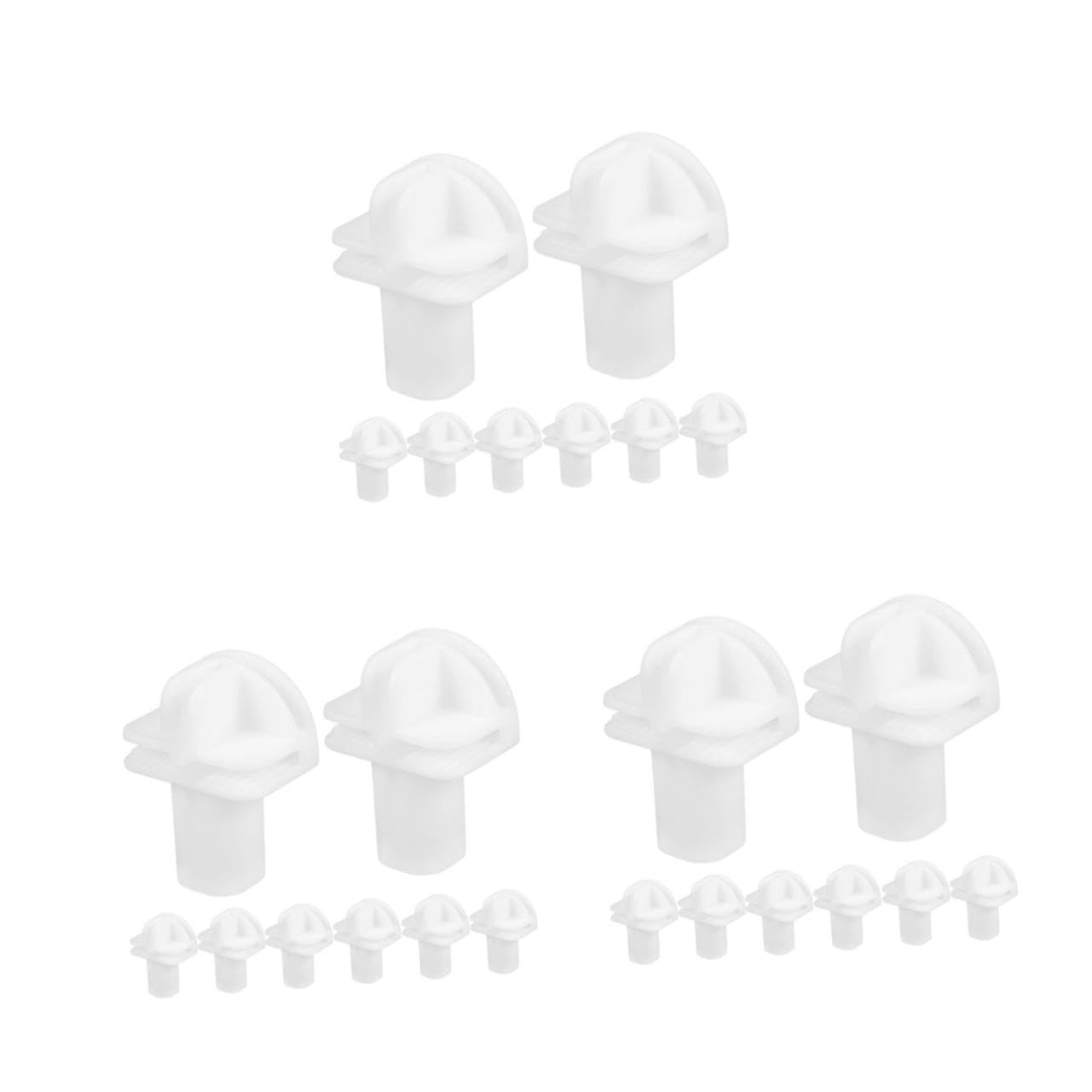 24piezas Conectores De Plástico Para Estanterías De Rejilla Fácil Instalación Para Armarios y Unidades De Almacenamiento Modular