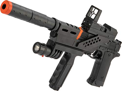 Evike Airsoft - JG Polymer Single Shot Spring Airsoft Gun Collection Series (Model: 716 Mini Airsoft Pistol w/Strobing Flashlight)