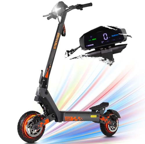 Kukirin G2 - Monopattino elettrico per adulti, motore 800 W, batteria 48 V, 15 Ah, autonomia fino a 55 km, monopattino pieghevole portatile con touch screen LCD HD, Trotinetta elettrica per adulti e