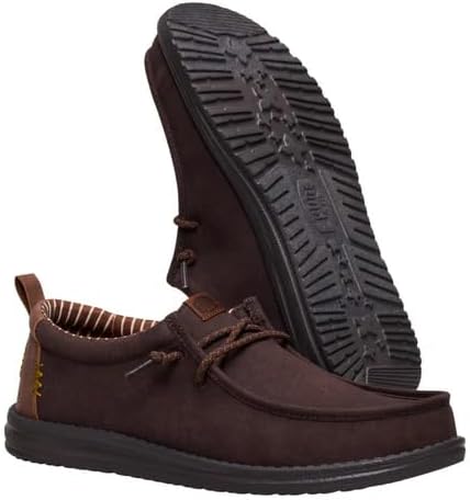 HEYDUDE Men's Wally Vintage Classic Slip-On Loafers | Lightweight Men's Canvas Shoes | Easy-On Design for Casual Comfort & Style - Image 3