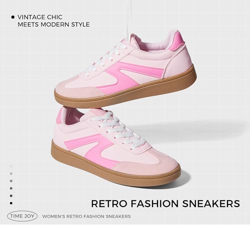 Women's Retro Sneakers Vintage Leather & Suede Patchwork Casual Shoes with Recyclable Material Insole Trendy Non-Slip Cushion for Streetwear & Daily Outfits2