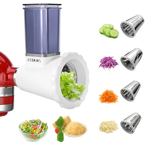 Accessoire de Trancheuse de légumes pour KitchenAid Robot Pâtissier, accessoires pour hachoir, râpe à fromage, coupe-tout, coupe-fruits, Vegetable...