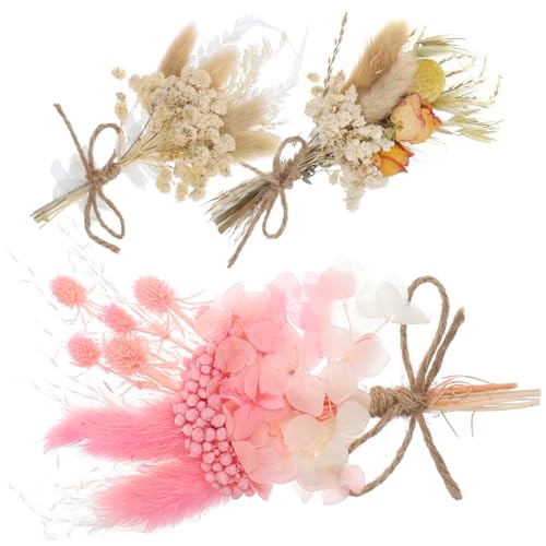6 piezas ramos mini de flores secas naturales para decoración