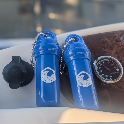 Image of Seahive Floating Keychain (2 pack) with Waterproof Safety Container Boat Key Float - Pontoon, Fishing Accessories key holder