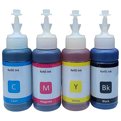 Image of ANG Ink Refill Ink for 3777 Printer for 805, 860, 861, 803, 680, 678, 682, Ink Bottles with 4 Syringe