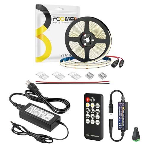Tira LED monocromática 12V 3000K 5 metros con control miniatura 1