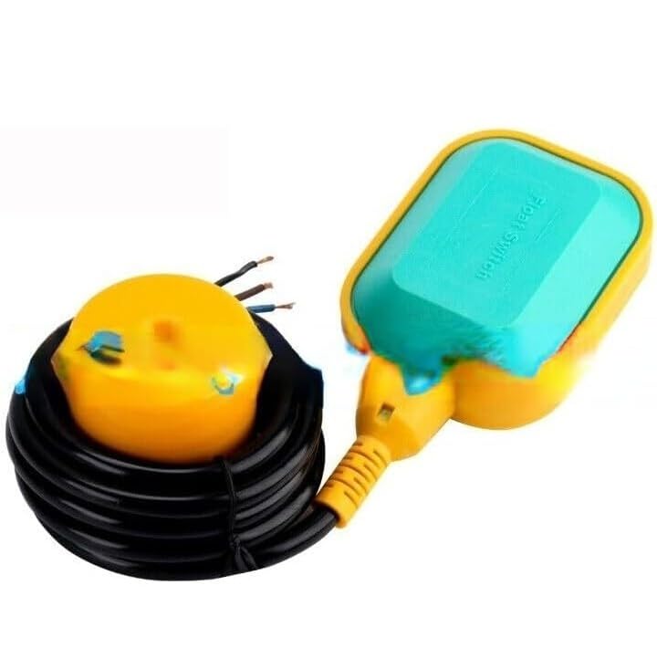 Interruptor de flotador EM15-N de 2 m for control de nivel de agua en sistemas de bombeo domésticos.