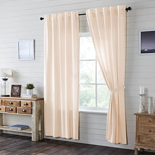 VHC-Brands-Simple-Life-Flax-Farmhouse-Curtain-Panels-Beige-96x40-Set-of-2 VHC Brands Simple Life Flax Farmhouse Curtain Panels Beige 96×40 Set of 2