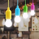 Anwendbare Szene: Diese Ziehlampe mit Seil kann zum Beleuchten und Dekorieren für Fest, Party, Garten, Balkon, Zelt, Camping, jeden Raum bieten, Garderobe, Garage, Mezzanine, Hinterhof, Veranda, Treppen, Feldaktivitäten, jede Umgebung, die beleuchtet werden muss, ideal für Outdoor- und Indoor-Aktivitäten.