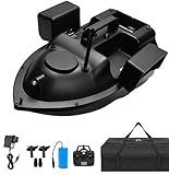 【500m SIGNALEMPFANG】- Bei Signalstörungen beträgt der Fernbedienungsabstand 500 m, und der Köder kann in die dichte Fischschule gebracht werden, Angelköder Boot ohne dass Sie sich um das Problem des schlechten Fernbedienungsabstands sorgen müssen. Die Batterie ist 7,4 Volt und 12000 Volt mAh, die ca. Futterboot 2 Stunden ununterbrochen verwendet werden kann! ! !