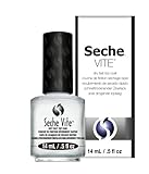 Seche Vite Dry Fast Top Nail Coat, Clear - .5 oz. oz
