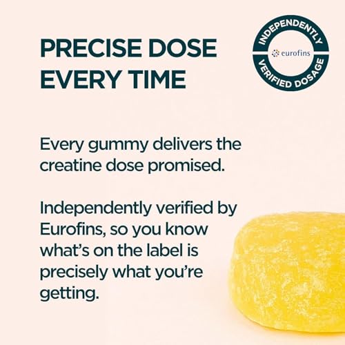 Image of Myprotein Creatine Gummies, 5g Creatine Monohydrate per Serving, Lemon, 90 Count, 18 Servings, Chewable Post /Pre Workout Strength & Recovery Sports Nutrition Supplement, Vegan, Non-GMO
