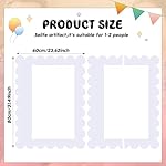 32 x 24 Inch Photo Booth Selfie Frame Prop Booth for Birthday Event Parties Large Blank DIY Cutout Props for Funny Decoration Christmas, Holiday Supplies - Image 2