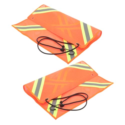 Bandera de advertencia reflectante Happyyami de PVC para camiones en emergencias