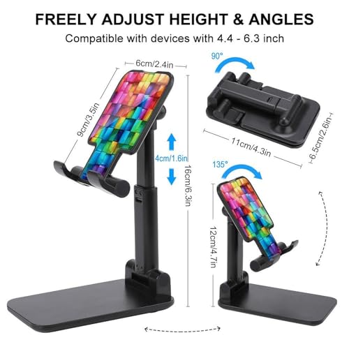 Support de téléphone pliable de bureau pour éviter les douleurs