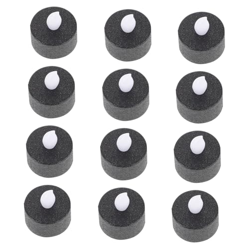 Velas LED negras decorativas para cenas románticas y fiestas nocturnas en casa