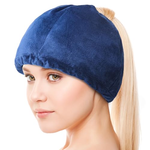Hilph Headache Relief Therapy Chemo Ice Cap for Migraine, Gel Ice Cold Caps for Chemotherapy to Prevent Hair Loss, Tension, Stress Relief