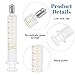 OLYCRAFT 4Pcs Reusable Glass Syringe 10ml Reusable Glass Dispensing Syringes with Metal Luer Lock No Needle Measurement and Dispensing Syringe Tools for Industry or Labtoratory Liquids or Pet Feeding