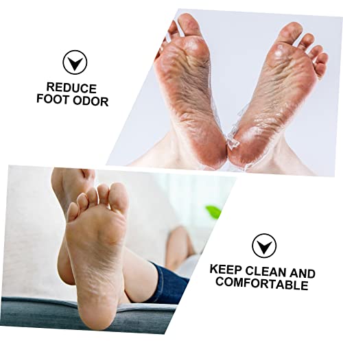 Healeved 16 Pares Footsticker Máscara De Pé Máscaras De Casca De Pé Garrafas De Viagem De Silicone P