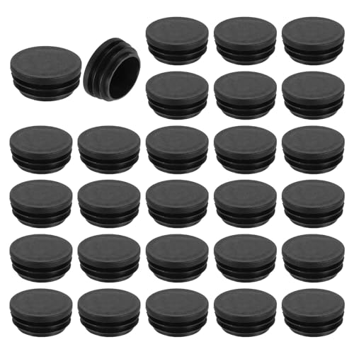 uxcell Round Plastic Plug,38mm(1.5") OD Furniture Leg Pipe Insert 28Pcs