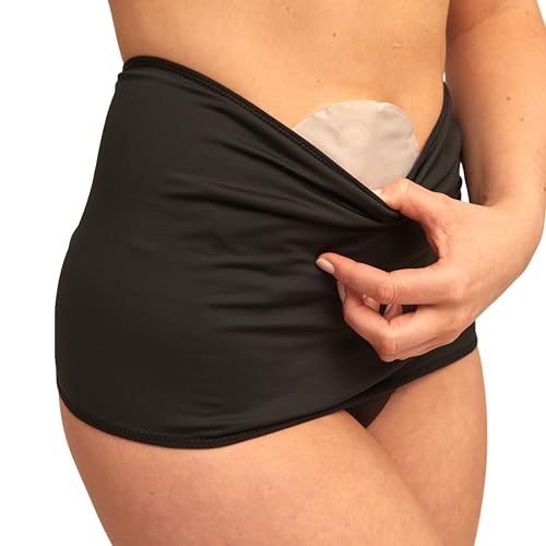 SIIL Housses de sac de stomie pour femme, Bandeu de stomie, ceinture de stomie avec poche intérieure pour contenir la pochette pour illéostomie, colostomie, urostomie, hernie.