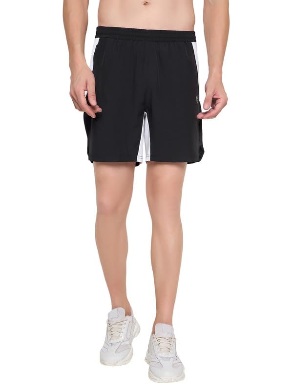 Image of John Players Colourblocked Running Shorts with Pocket
