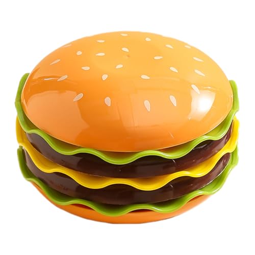 Stackable Burger Plate Set for BBQ Parties & Events Hamburger-Shaped