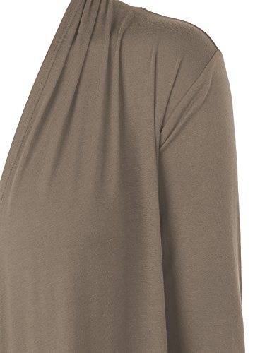 Image of Made By Johnny Women's Open Front Cardigan Lightweight Soft Drape Long Sleeve Cardigan for Work Travel Casual