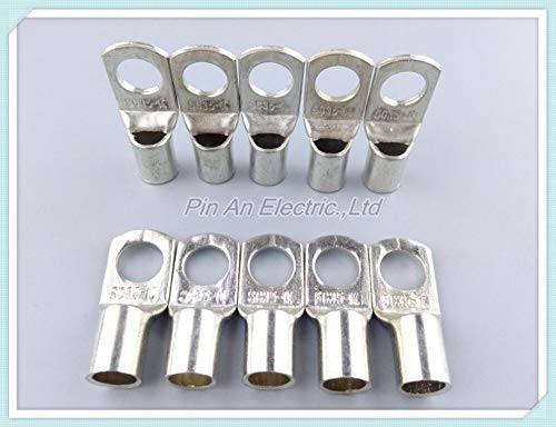 Davitu SC 35-10 35mm2 10mm Bolt Hole Tinned Copper Cable lugs Battery Terminals - (Color: 100 PCS)