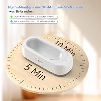 KUNPHY Ultraschallreinigungsgerät, 48KHz 400ml Brillenreinigungsgerät, Ultraschallreiniger für Brillen, Schmuck, Uhren, Zahnschiene, Zahnprothesen, Jewelry, Aligner – Ansicht 3
