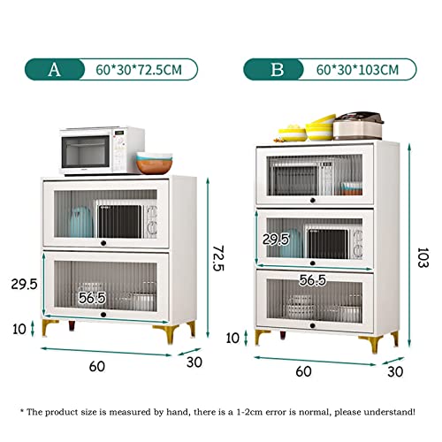TOMYEUS Anrichte Sideboard Modern Minimalistische Regal Boden-to-Decke Multi-Layer-Lagerregal mit Türschrank Lagerung Küche Mikrowellenofen-Regal aparadores para Salon (Color : A) 3 TOMYEUS Anrichte Sideboard Modern Minimalistische Regal Boden-to-Decke Multi-Layer-Lagerregal mit Türschrank Lagerung Küche Mikrowellenofen-Regal aparadores para Salon (Color : A)