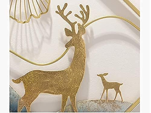 Image of Brass Design Studio Large Metal Flower Wall Art Decor | Elegant Floral Wall Hanging Sculpture for Living Room, Bedroom & Modern Nature-Inspired Home Decor