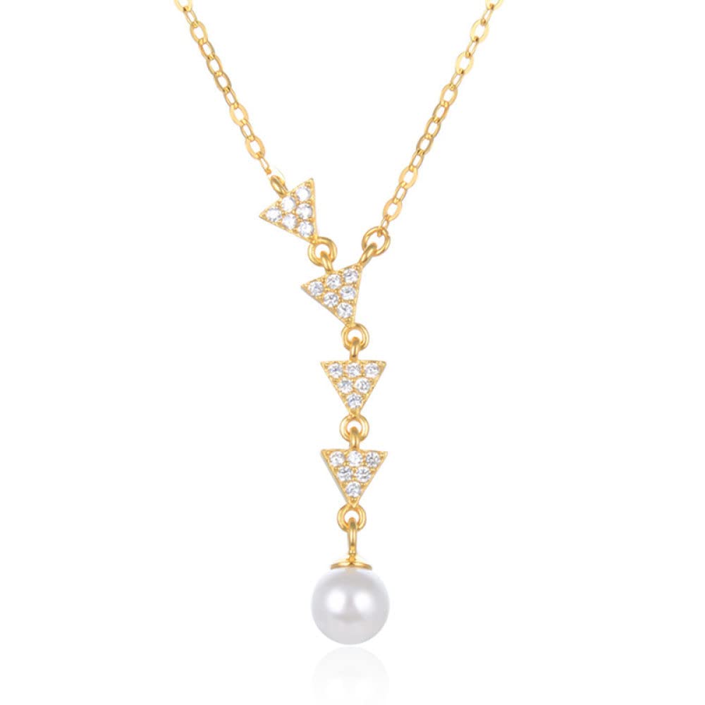 collar, Collar de perlas ley for mujer plata S925 con