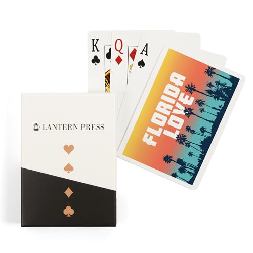 Lantern Press Florida Love, 52 Naipes Póker Tamaño