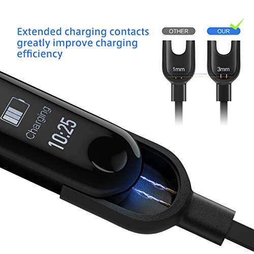 Miphee Charger Cable For Mi Band 3 Usb Charging Xiaomi 3 Smartwatch thumb #2