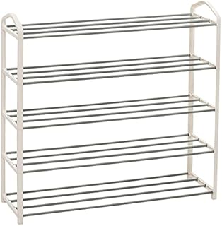 WOLTU Heavy Duty Metal 5 Tier Shoe Rack Stand Storage Organizer for 20 Pairs SR0024cm5