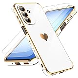 LeYi Funda para Samsung Galaxy A17/A 17 4G/5G 5 G, Blanco