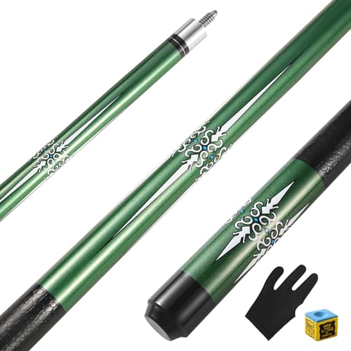 ASMPCUE Pool Queue, 58 Zoll Billard Queue 13mm Spitzen Pool Cue für Professionelle Billardspieler...