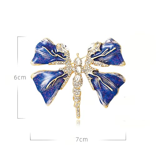 Image of Insect Animal Brooch Pin for Women Rhinestone Lapel Pins Vintage Brooches for Costume Accessories