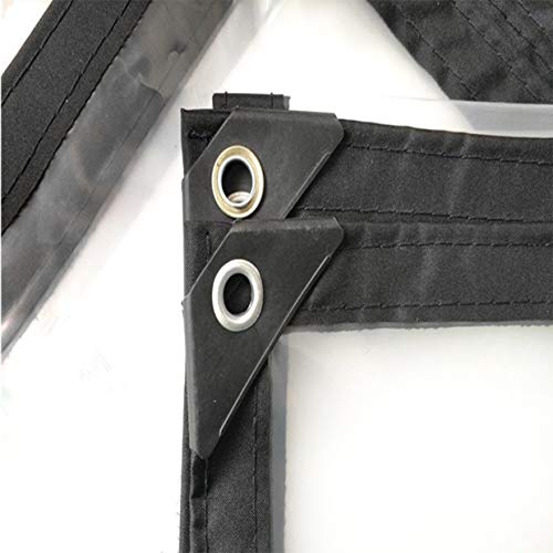 Preisvergleich Produktbild LLCXL Transparente Plane Wasserdicht, Transparente Planen Avec Oeillet MéTallique Stark Und Langlebig ReißFestigkeit für lkws / motorräder / kurse,15x15ft / 5x5m