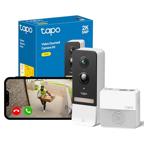 Sonnette vidéo 2K 5 MP Tapo TD23 caméra extérieure étanche IP54 autonome