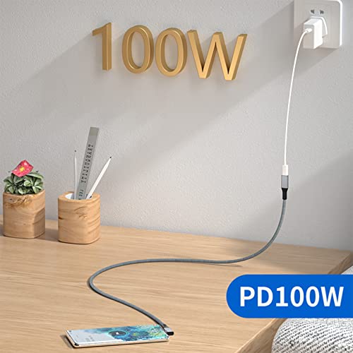 USB 4 Extension Cable 240W 0.3M, Right Angle Thunderbolt 4 & USB C Male to Female Cable - Image 3