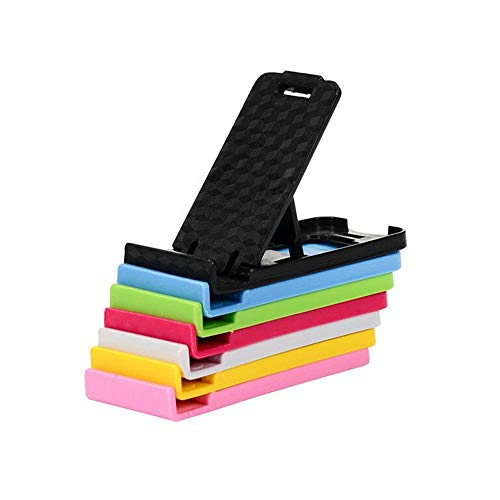 Sxrc Cell Phone Stand,Portable Foldable Desktop Cell Phone Holder,Plastic Cell Phone Stand For Desk, Foldable Colorful Cell Phone Holder,Travel Mobile Phone Holder Random Color 1Pcs #TOP7
