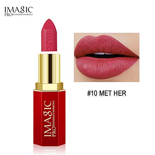 Preisvergleich Produktbild Lenfesh Lippenstift Wasserdichte Langlebige Matte Lipgloss Lippenstift Kosmetik Make up Lippenstift Wasserdichtes langlebiges Moisturizing Lip
