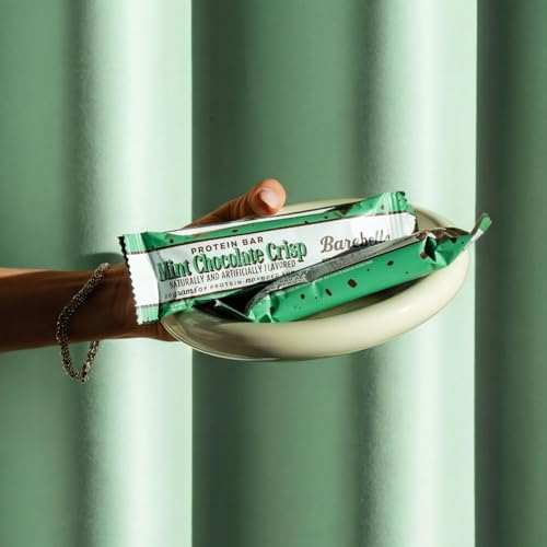 Image of Barebells Mint Chocolate Crisp Protein Bar - 20g Protein - No Added Sugar - 12 x 55g High Protein Snack - Post Workout Snack (Pack of 2)