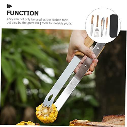 Set de 1 accesorio para parrilla en acero inoxidable Hemoton miniatura 4