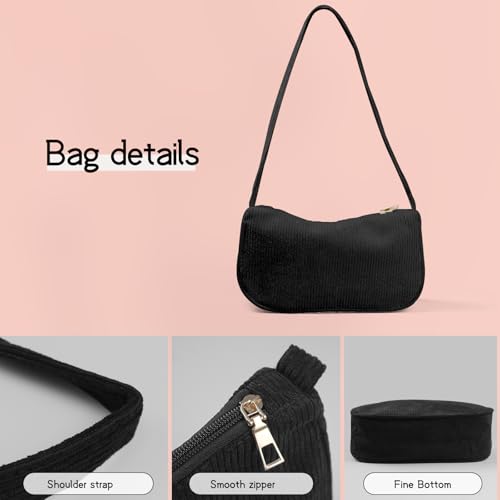 Shoulder Purse, Lightweight Small Shoulder Bags, Large Capacity Crossbody Purse with Long Strap and Zipper for Work, Shopping4