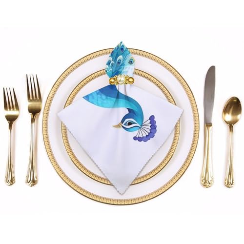 Servilletas de Tela Cuadradas Estilo Floral 18.7 in 4 Unidades miniatura 3